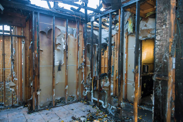 Professional Soot Cleanup technician working in Flower Mound, TX